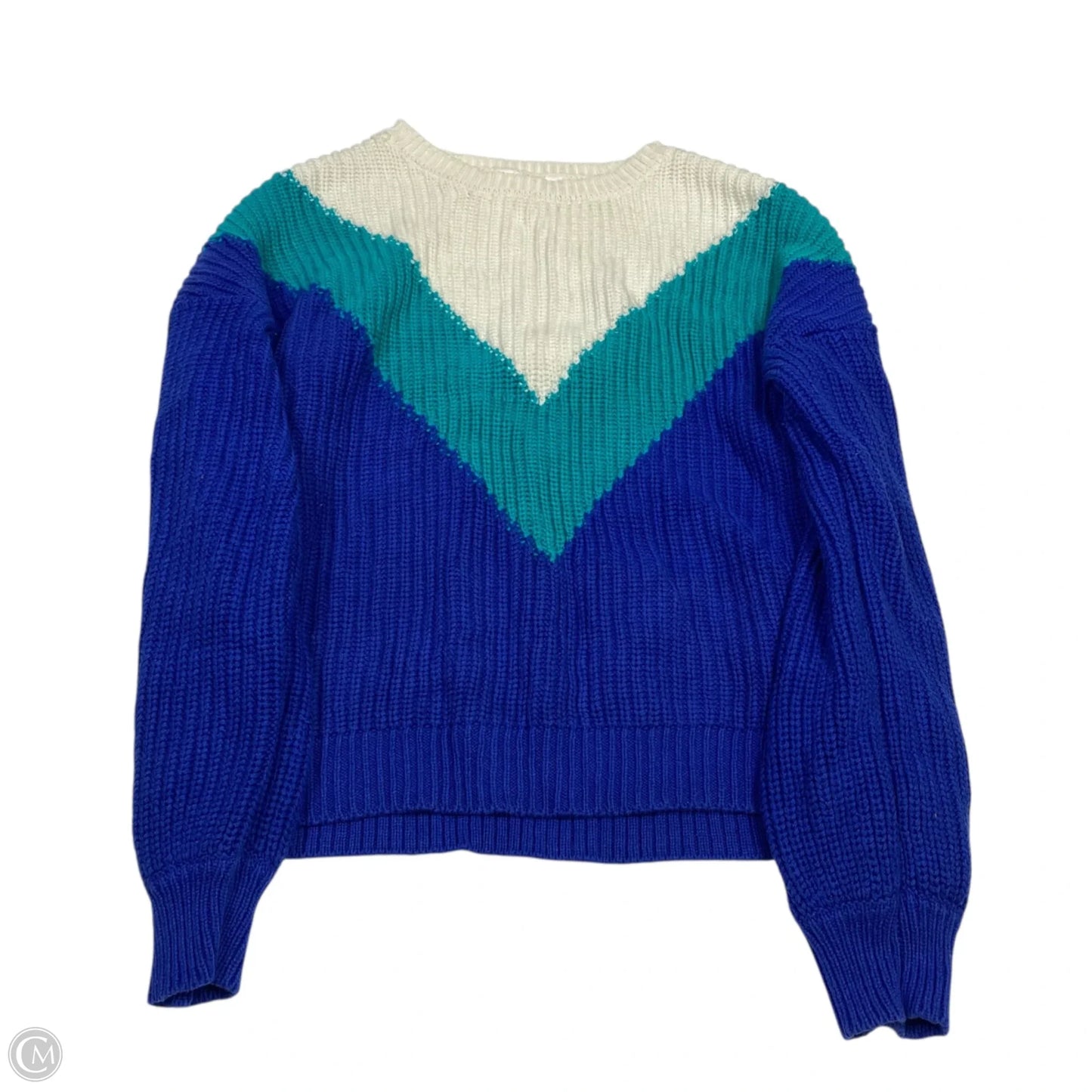 Sweater By Time And Tru In Blue & Green, Size: Xl