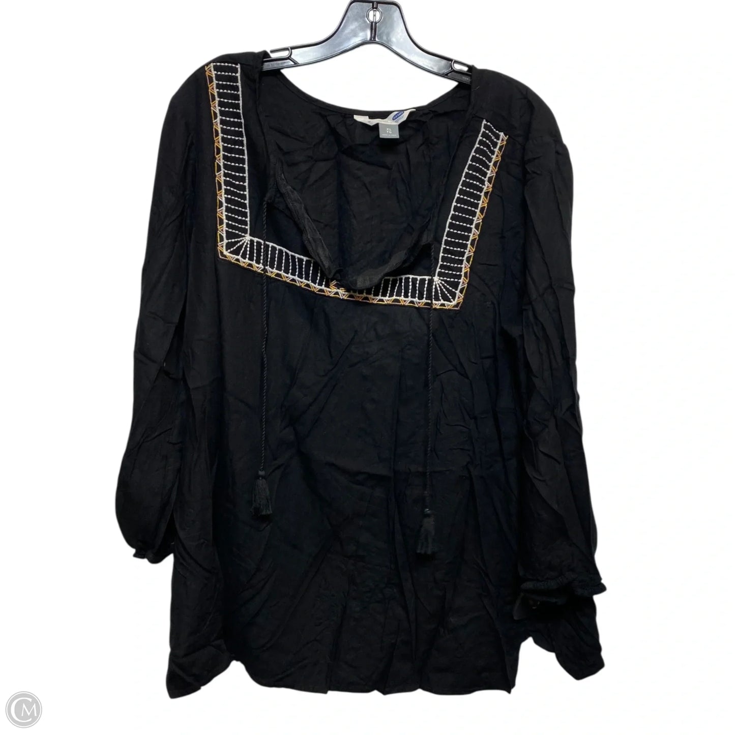 Top Long Sleeve By Old Navy In Black, Size: Xl