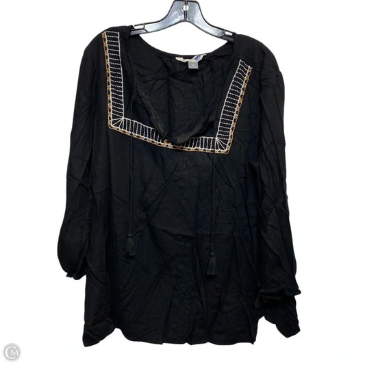 Top Long Sleeve By Old Navy In Black, Size: Xl