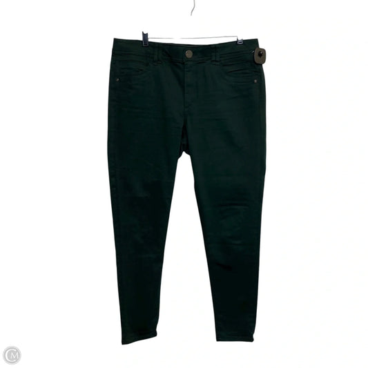 Jeans Skinny By Democracy In Green Denim, Size: 12