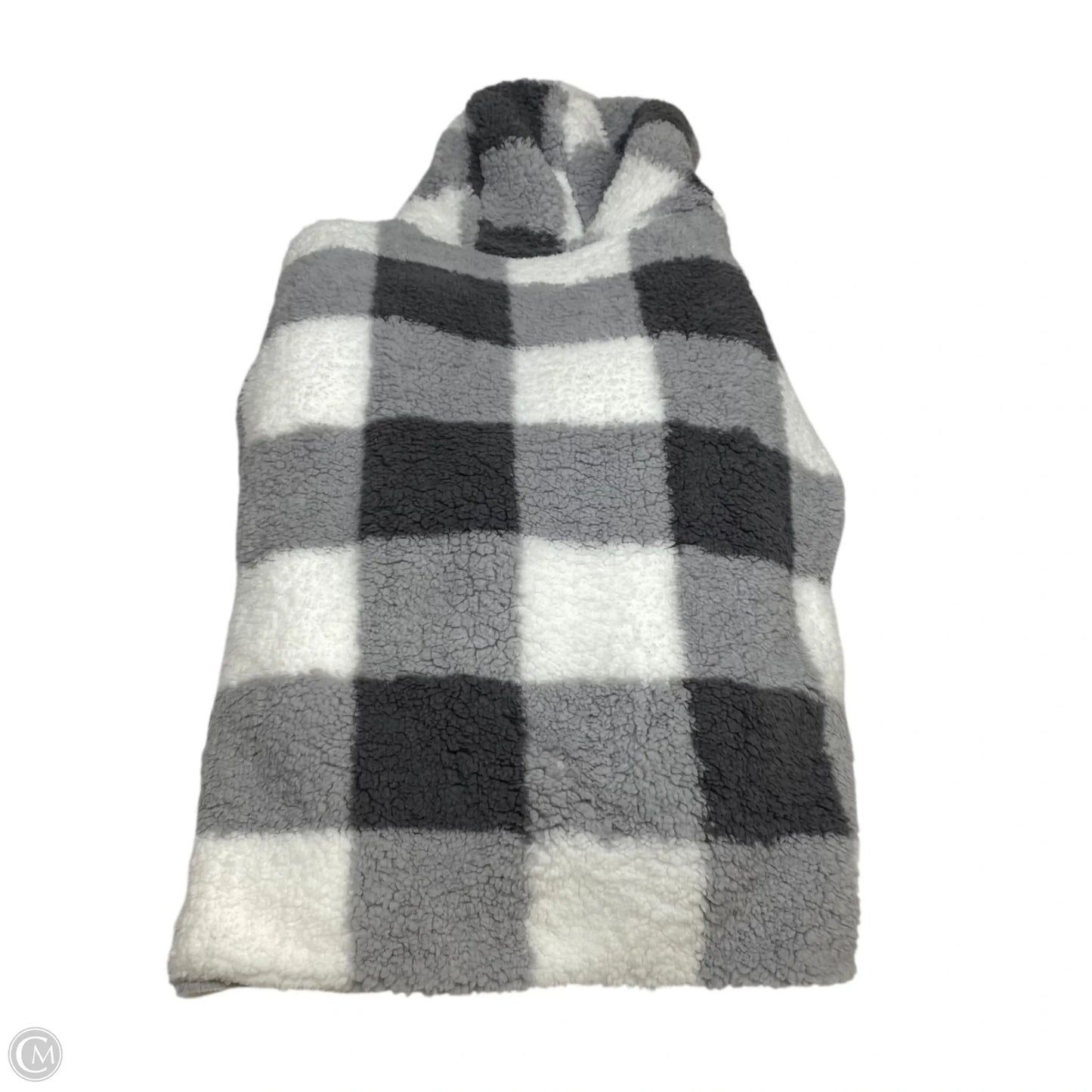 Sweater Cardigan By Forever 21 In Grey & White, Size: M