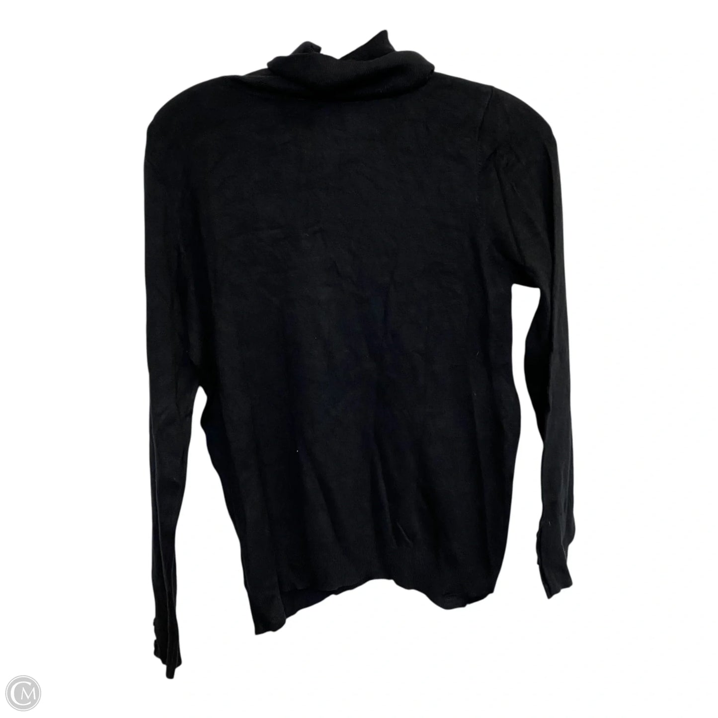 Top Long Sleeve By Ann Taylor In Black, Size: L
