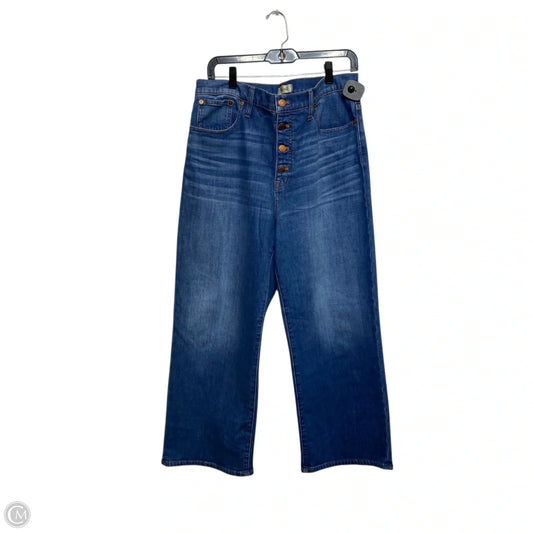 Jeans Cropped By Madewell In Blue Denim, Size: 14