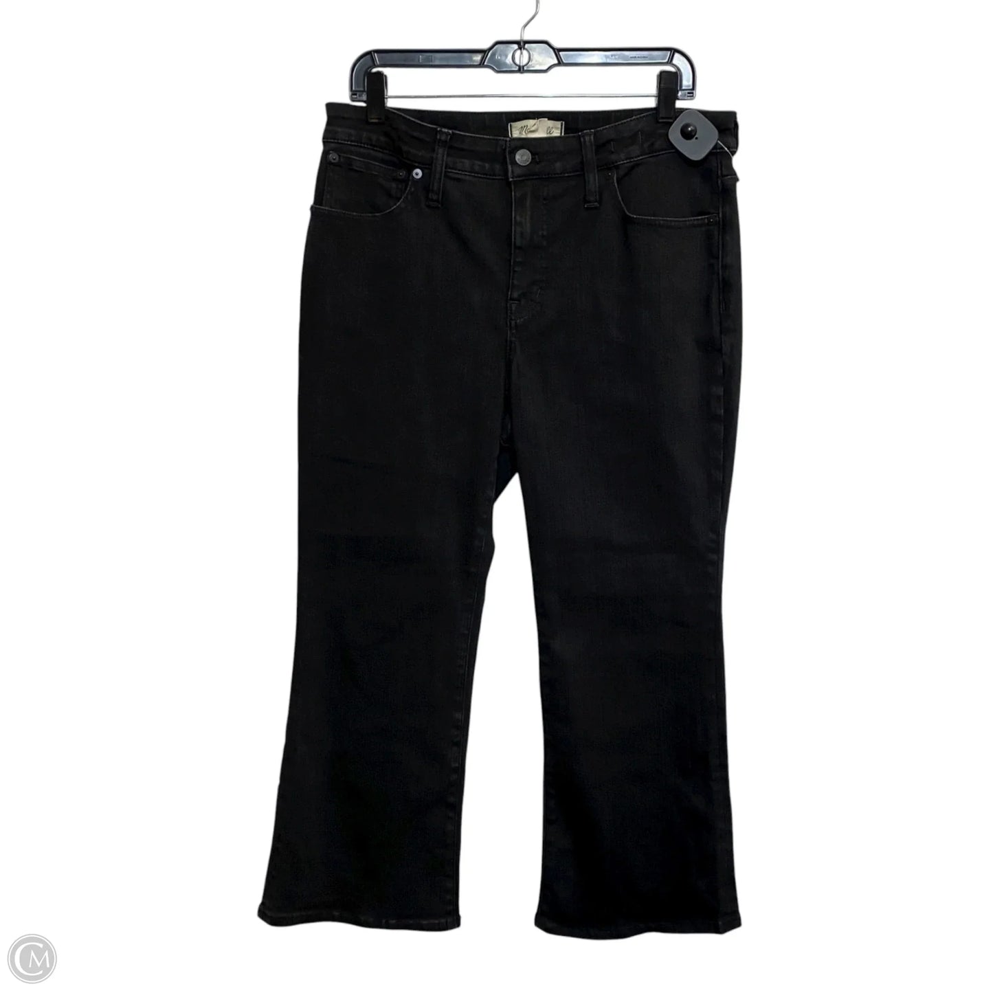 Jeans Boot Cut By Madewell In Black Denim, Size: 12p