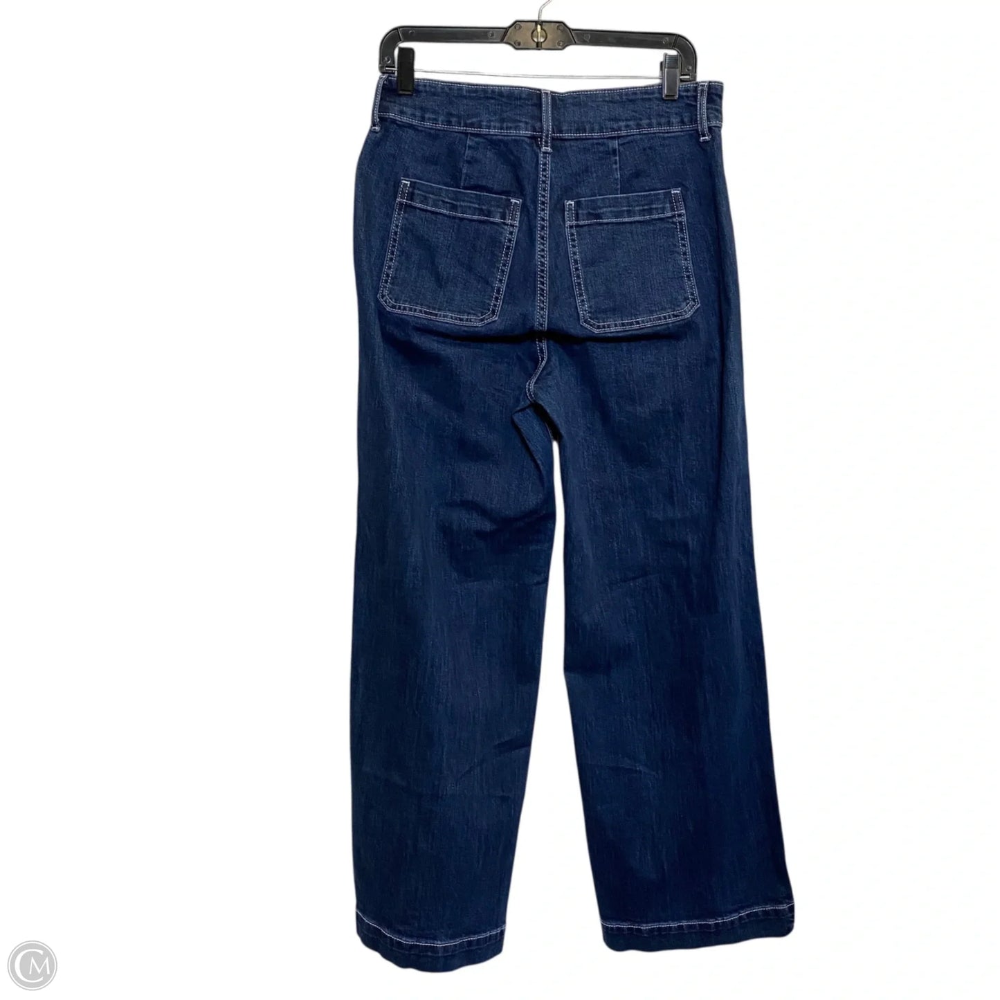 Jeans Wide Leg By Old Navy In Blue Denim, Size: 8