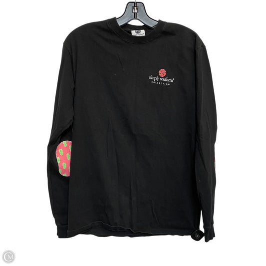 Top Long Sleeve By Simply Southern In Black, Size: M