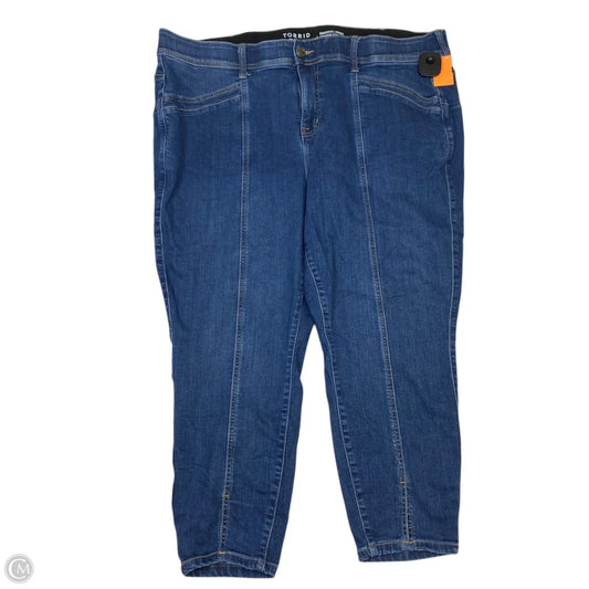 Jeans Skinny By Torrid In Blue Denim, Size: 24