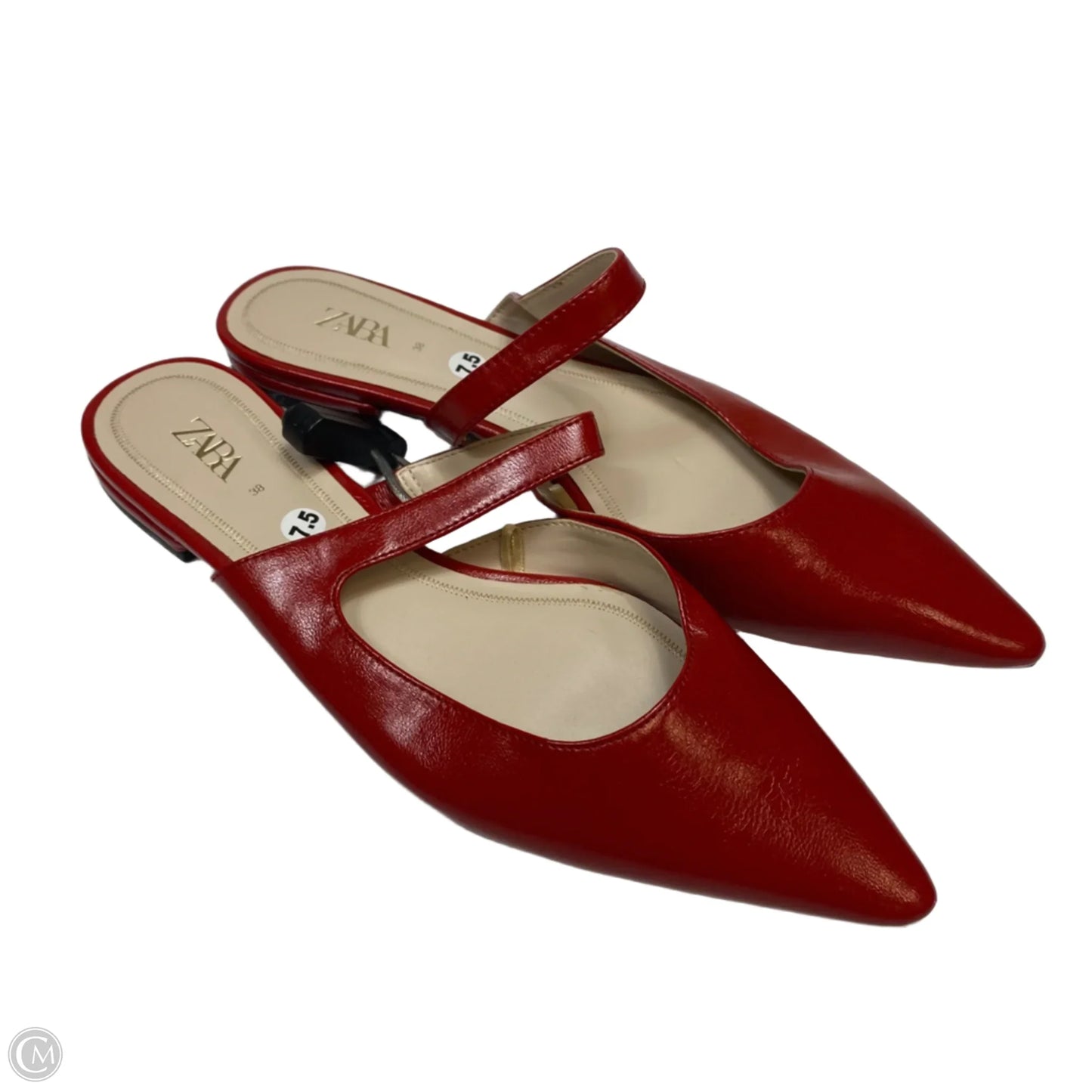 Shoes Flats By Zara In Red, Size: 7.5