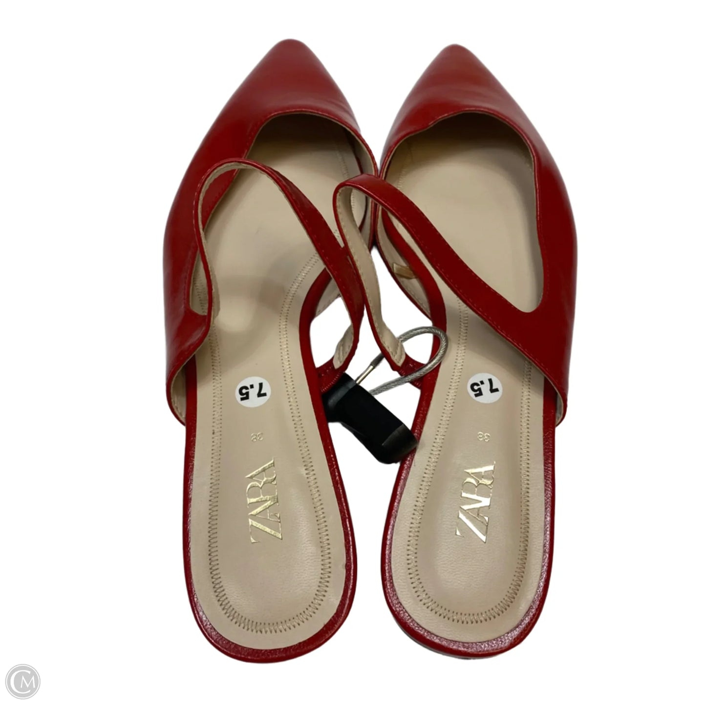 Shoes Flats By Zara In Red, Size: 7.5