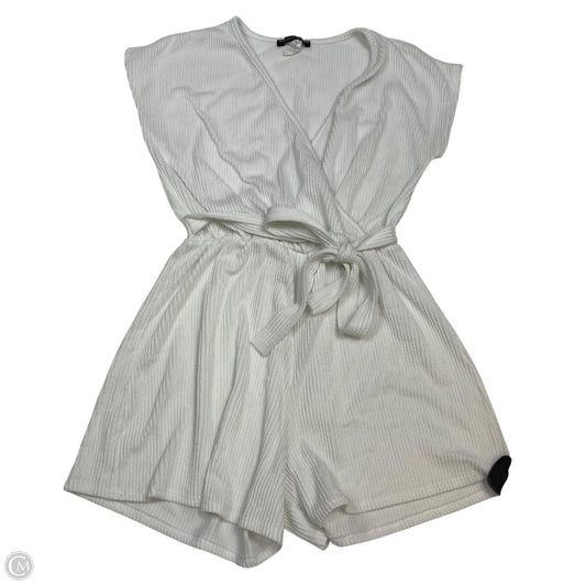 Romper By Caution To The Wind In White, Size: M