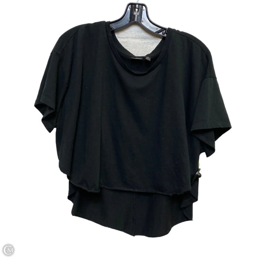 Top Short Sleeve By Versona In Black, Size: S