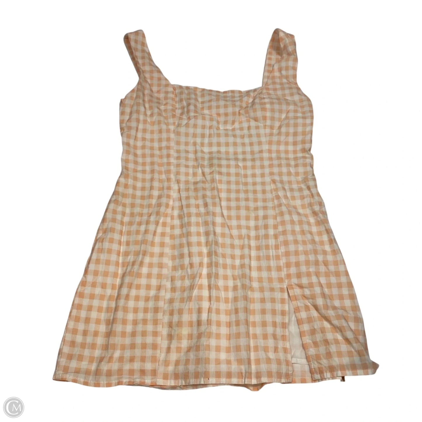 Dress Casual Short By Le Lis In Orange & White, Size: M