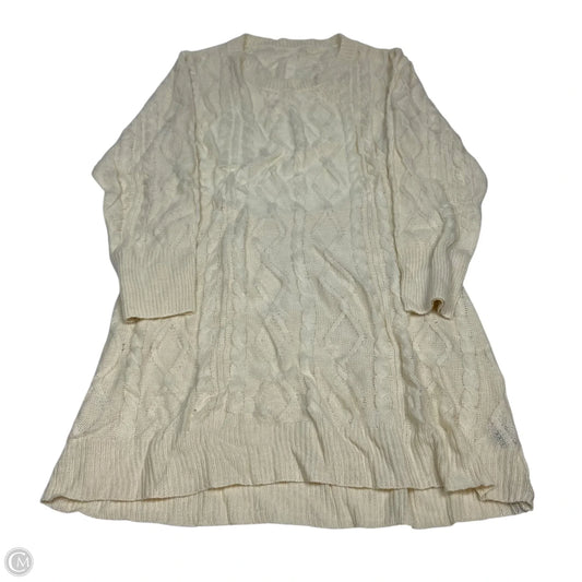 Dress Sweater By Shein In Cream, Size: 3x