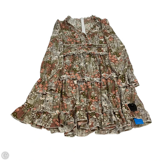 Dress Casual Short By Cupshe In Brown & Pink, Size: S