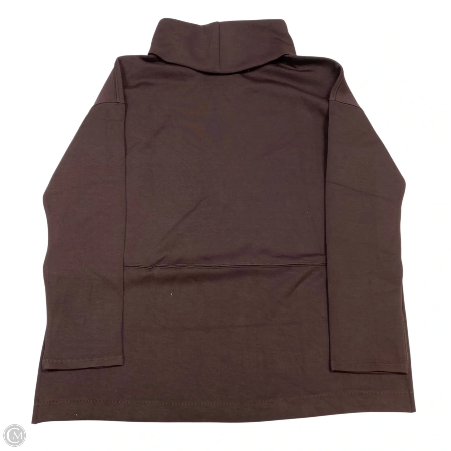 Athletic Sweatshirt Collar By Spanx In Brown, Size: S
