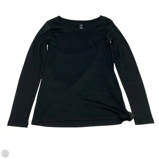 Top Long Sleeve Basic By J. Jill In Black, Size: S