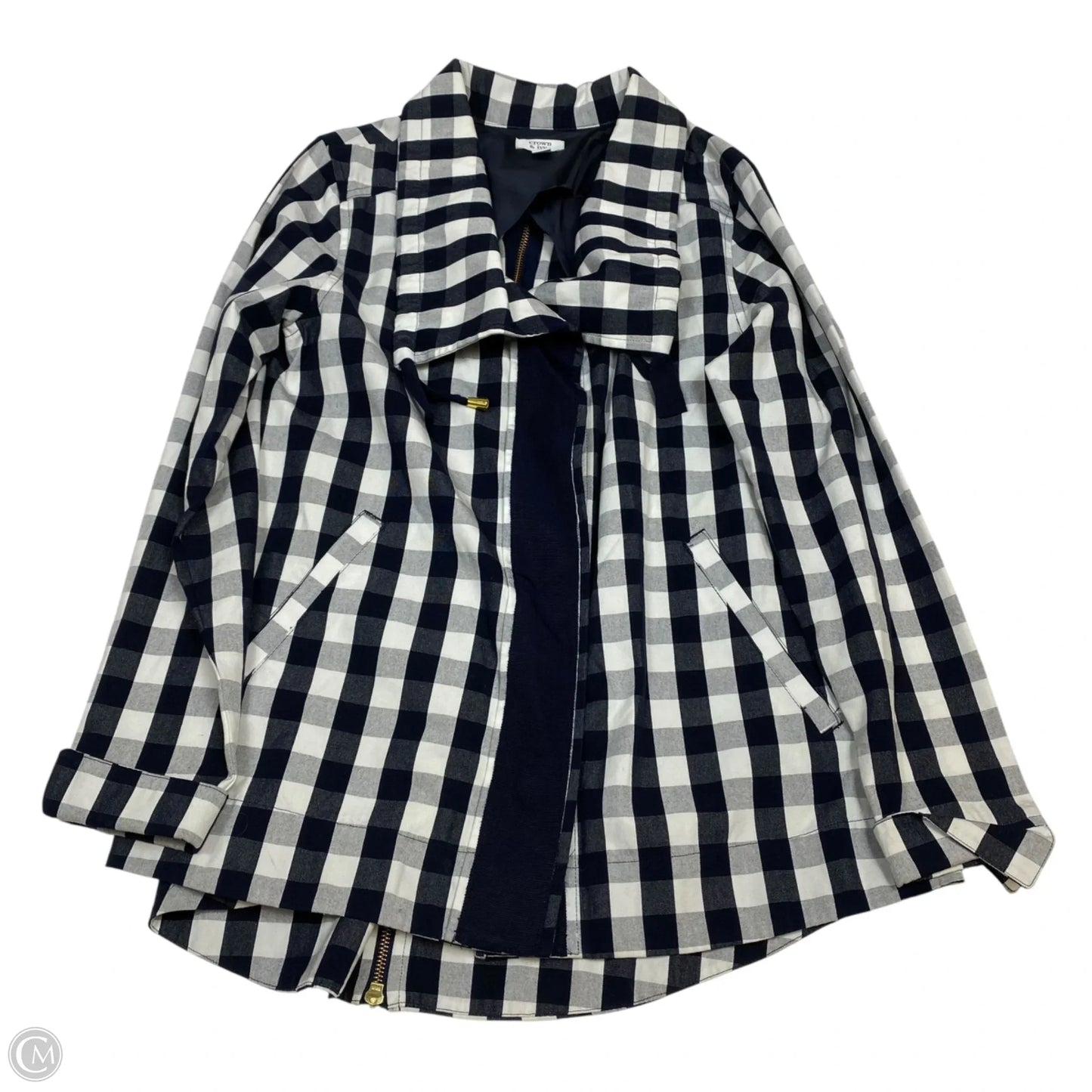 Jacket Other By Crown And Ivy In Blue & White, Size: S