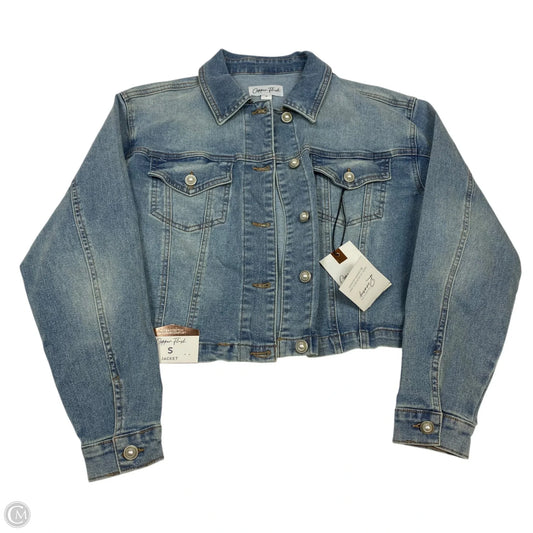 Jacket Denim By Cooper Flash In Blue Denim, Size: S