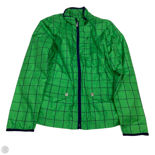 Athletic Jacket By Ralph Lauren In Blue & Green, Size: M