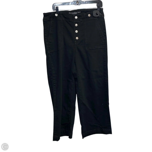 Jeans Wide Leg By Chicos In Black Denim, Size: 14