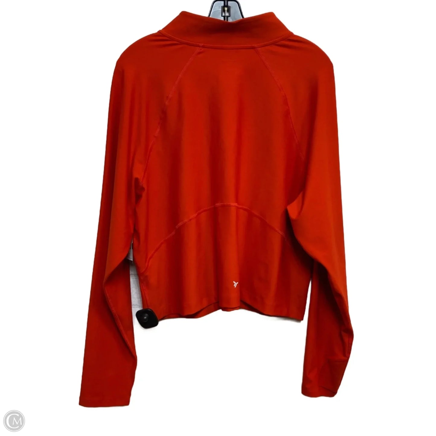 Athletic Top Long Sleeve Collar By Old Navy In Orange, Size: 3x