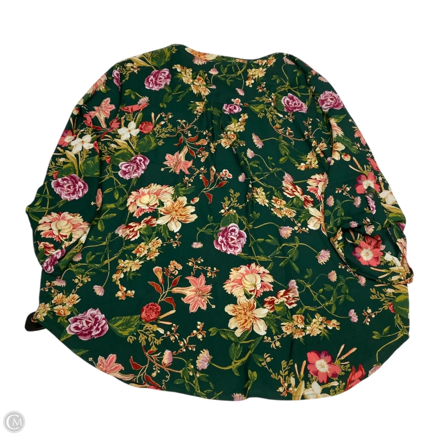 Top Long Sleeve By Maurices In Green, Size: 1x