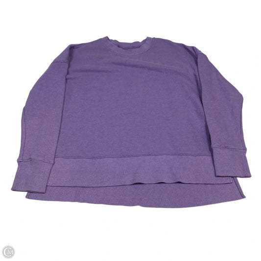 Sweatshirt Crewneck By Time And Tru In Purple, Size: M