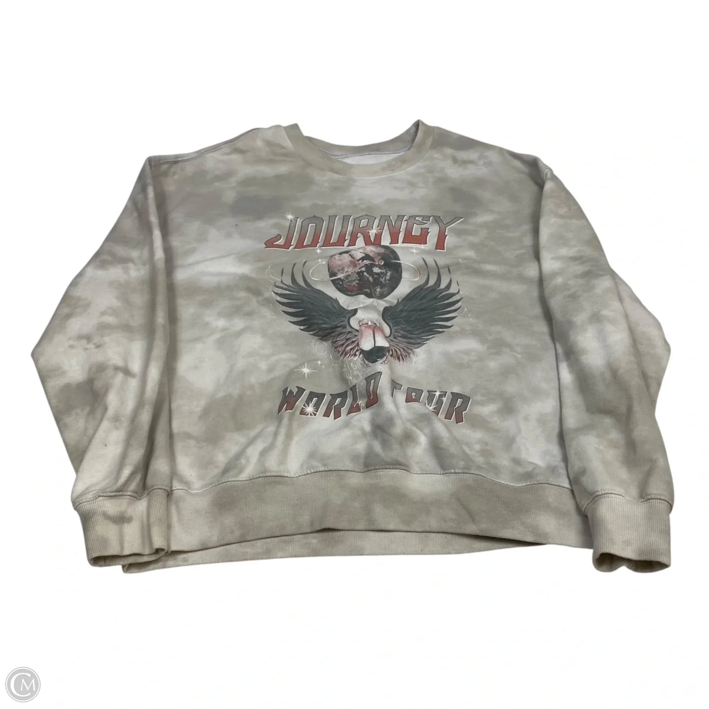 Sweatshirt Crewneck By Journey In Grey, Size: Xxl