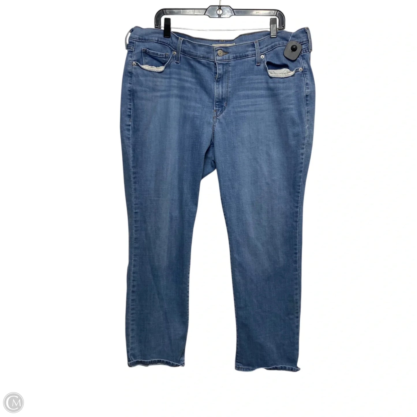 Jeans Straight By Levis In Blue Denim, Size: 20