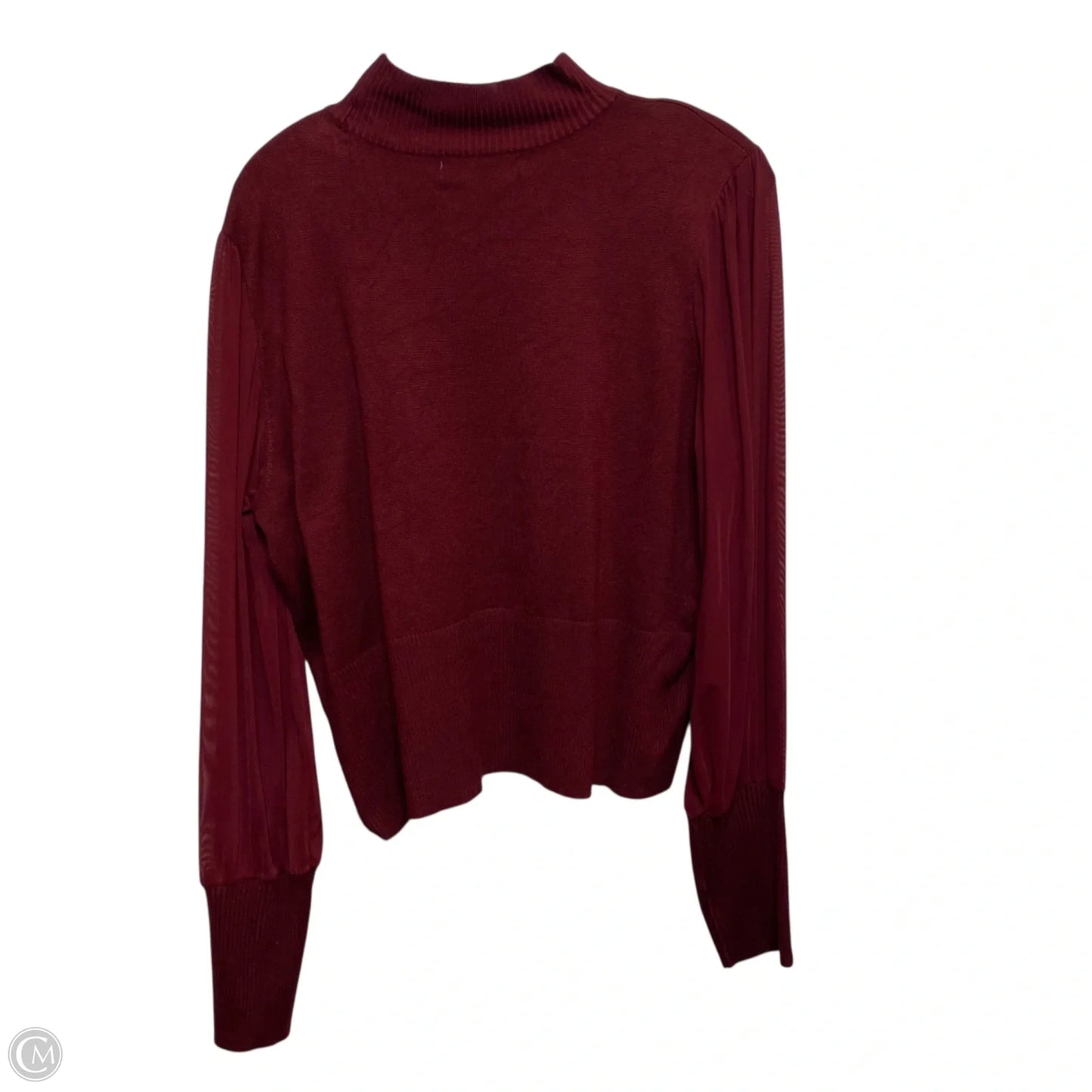 Top Long Sleeve By Almost Famous In Red, Size: 3x