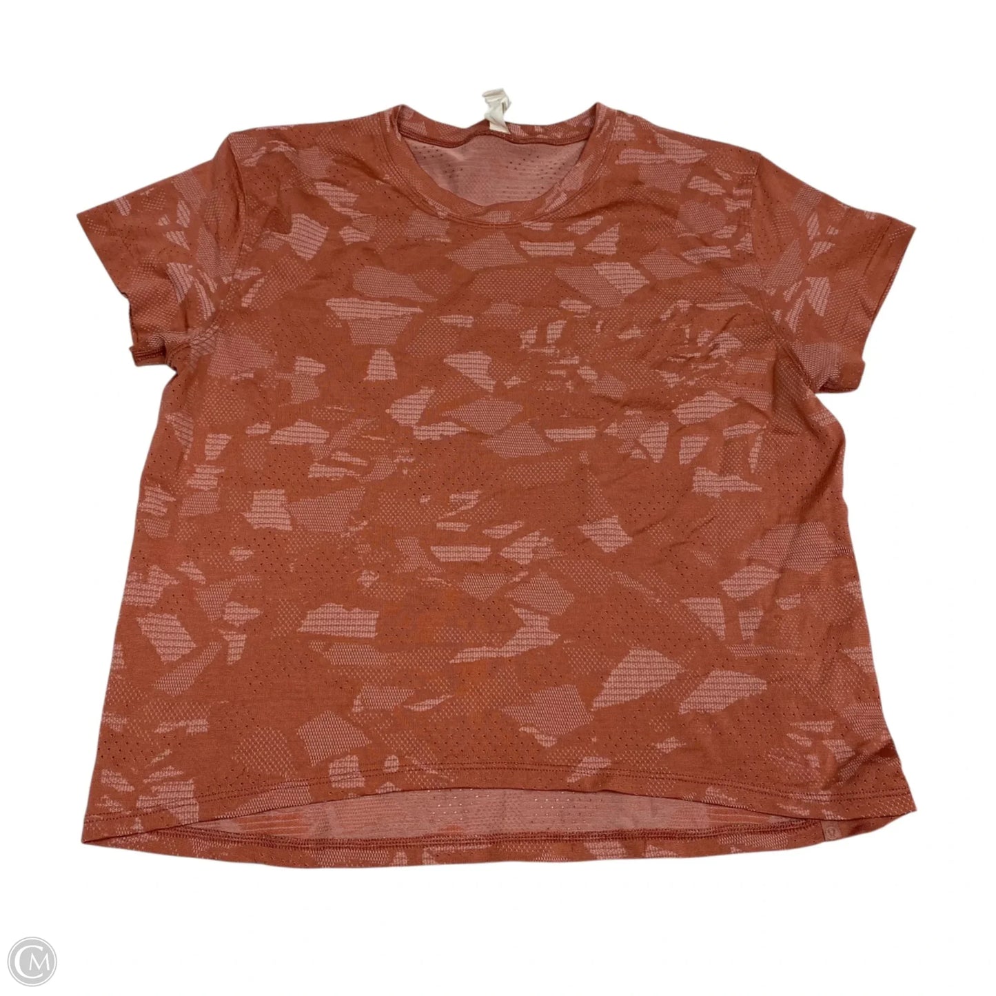 Athletic Top Short Sleeve Designer By Lululemon In Pink, Size: S