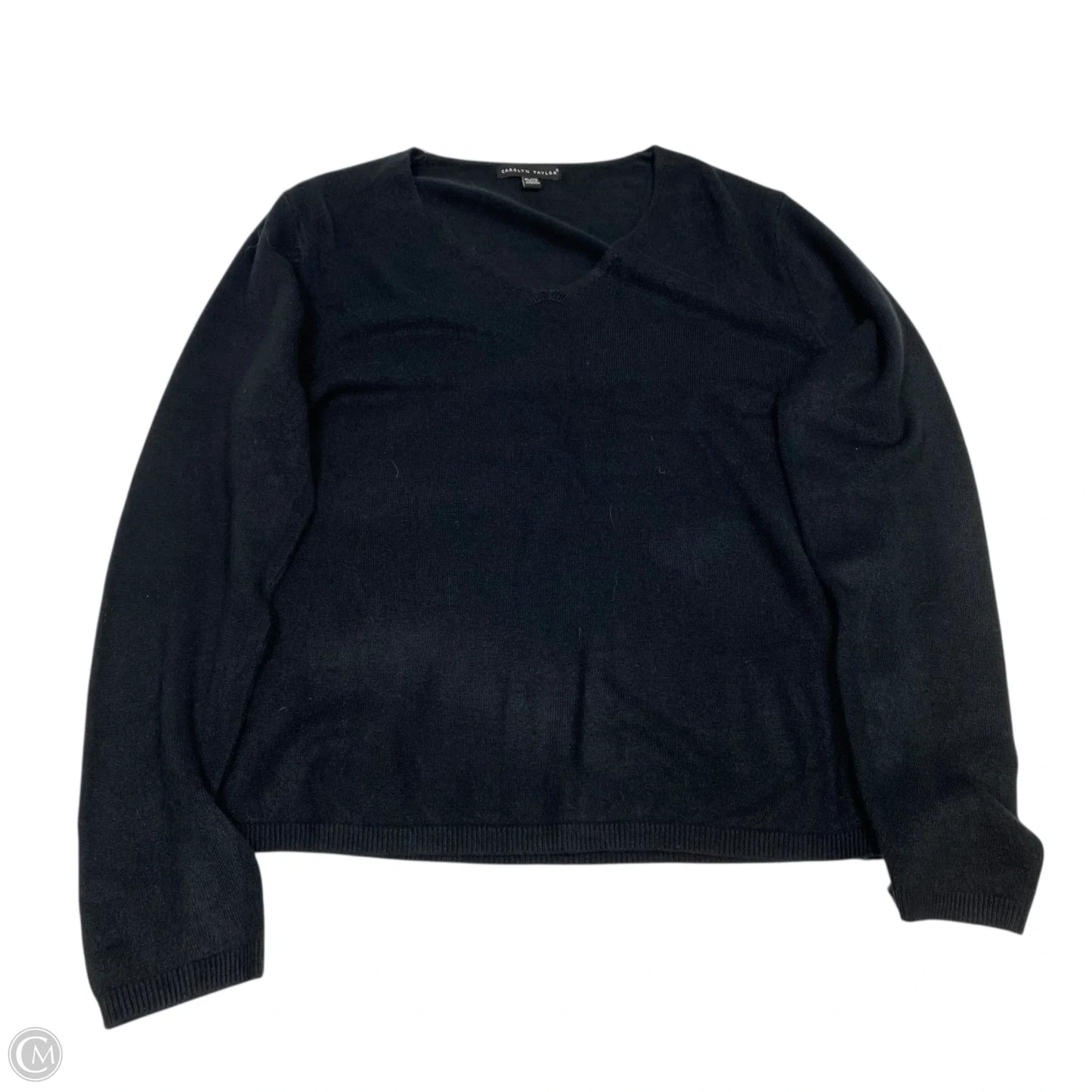 Sweater By Carolyn Taylor In Black, Size: Xl