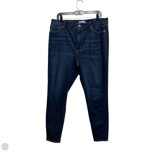 Jeans Skinny By Nine West In Blue Denim, Size: 16