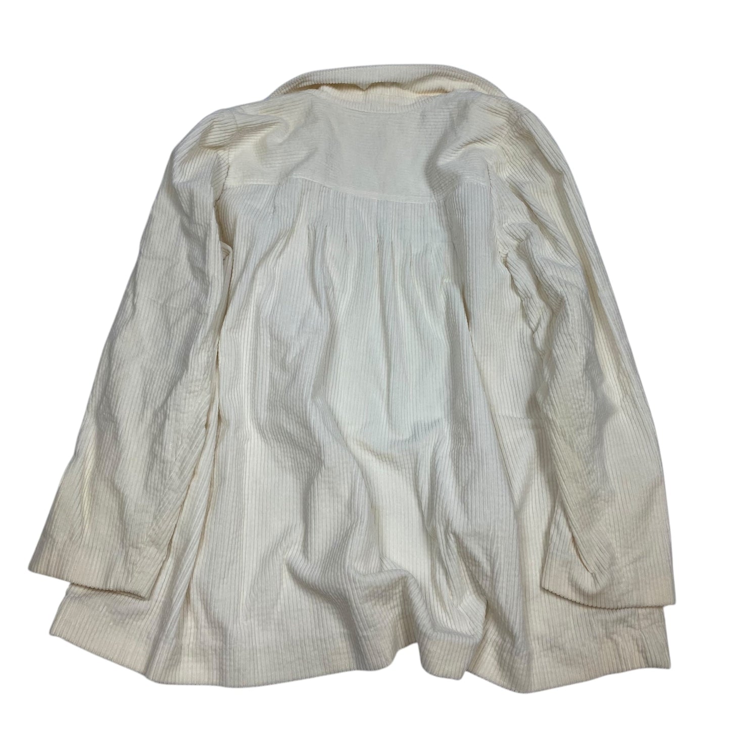 Jacket Shirt By J. Jill In Cream, Size: L