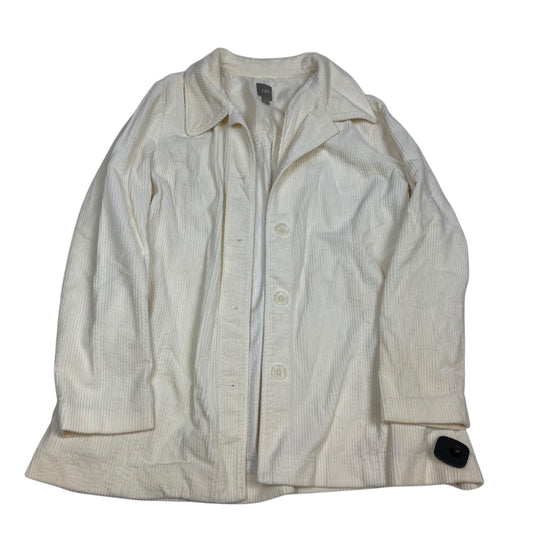 Jacket Shirt By J. Jill In Cream, Size: L