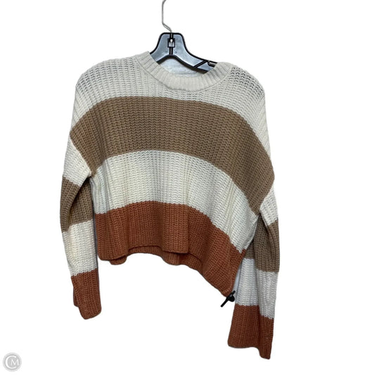 Sweater By Moon & Madison In Cream & Pink, Size: Xs