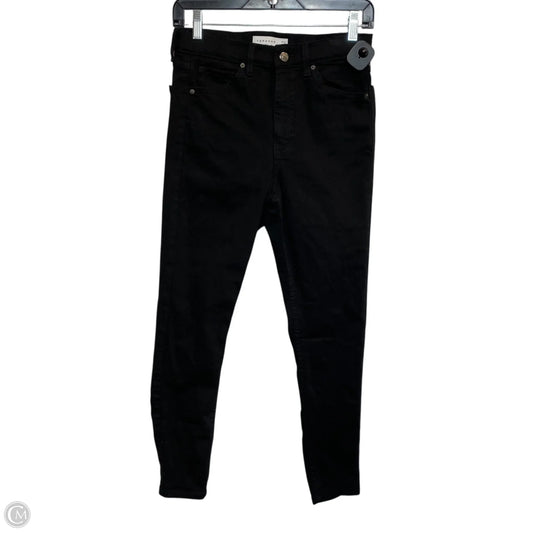 Jeans Skinny By Topshop In Black Denim, Size: 6
