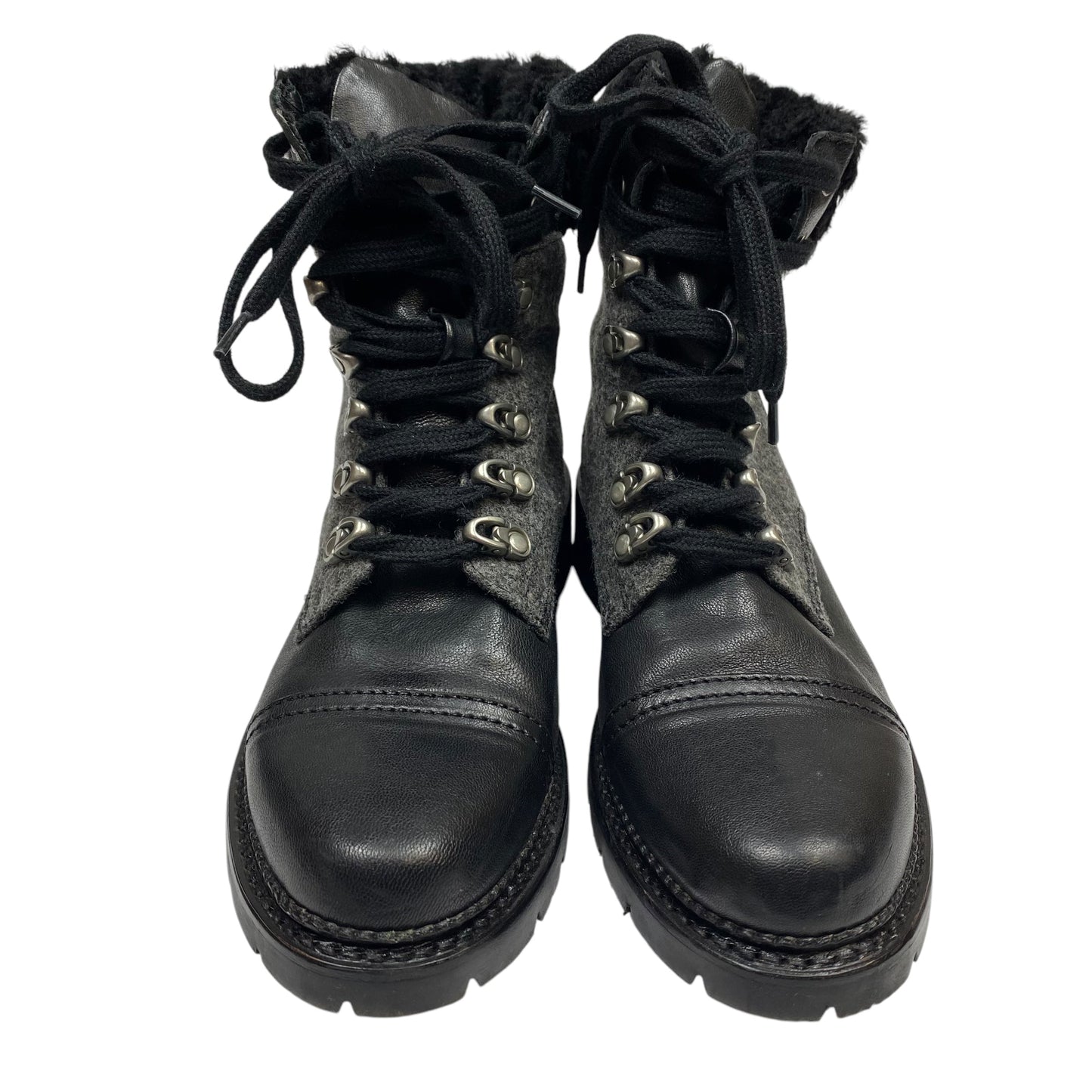 Boots Designer By Frye In Black & Grey, Size: 8