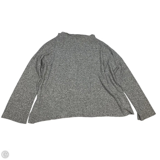 Top Long Sleeve Basic By Zara In Grey, Size: L