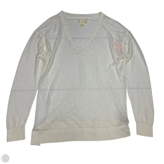 Top Long Sleeve By Maeve In Cream, Size: S