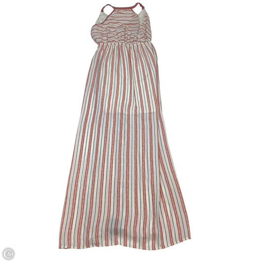 Dress Casual Maxi By Monteau In Pink & White, Size: M