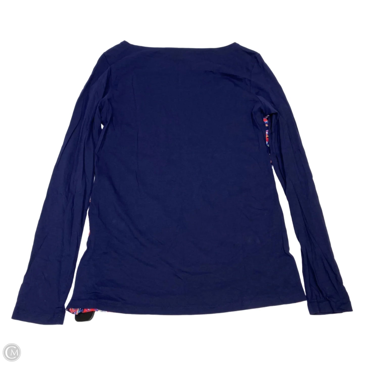 Top Long Sleeve Designer By Lilly Pulitzer In Blue & Red, Size: M