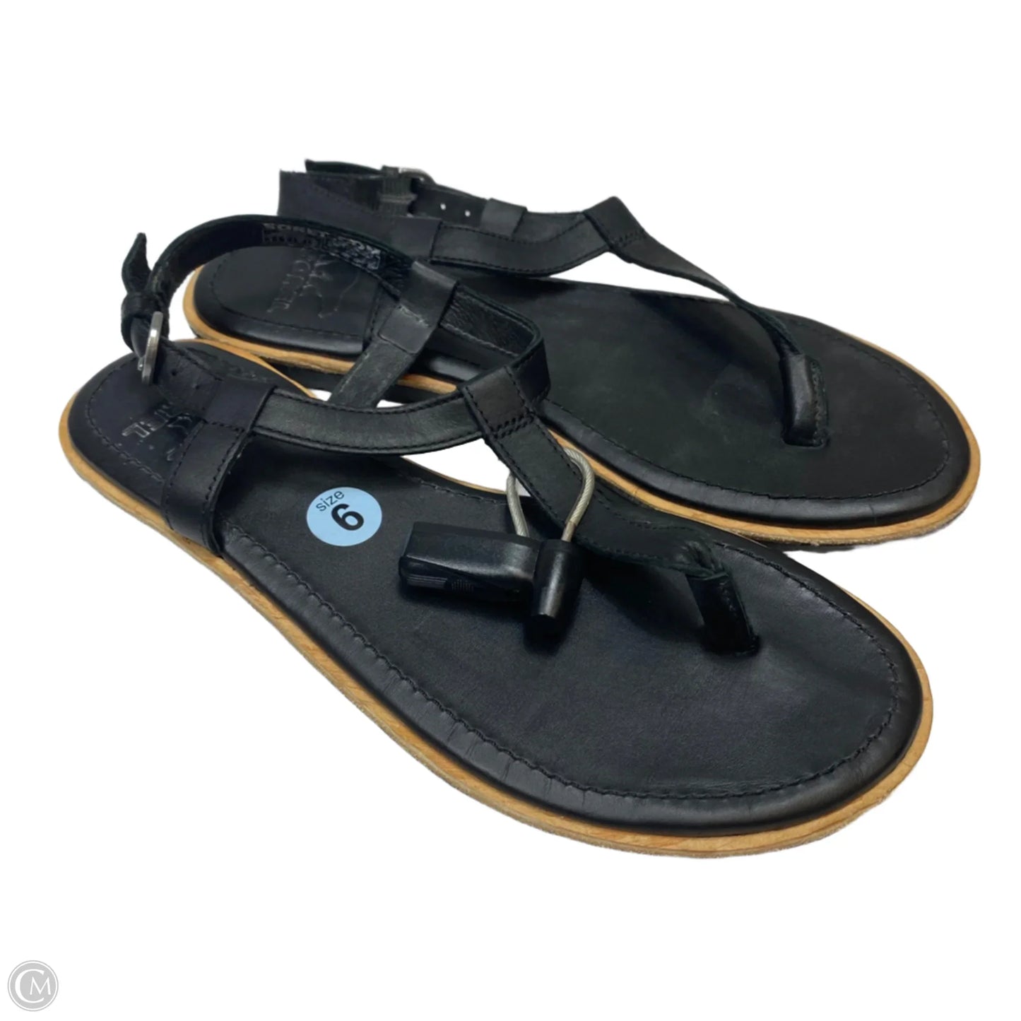 Sandals Flip Flops By Sorel In Black, Size: 6