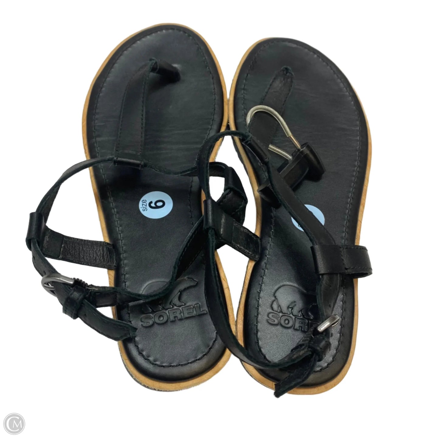 Sandals Flip Flops By Sorel In Black, Size: 6