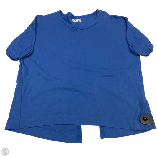 Top Short Sleeve Basic By Madewell In Blue, Size: M