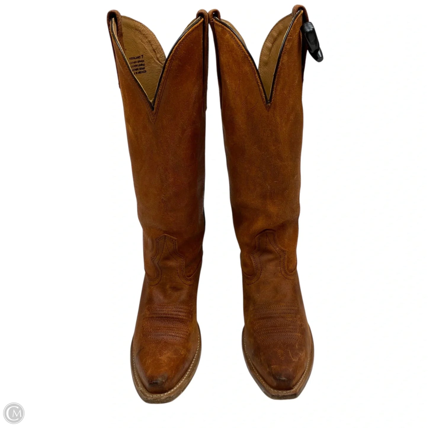Boots Designer By Freebird In Orange, Size: 7