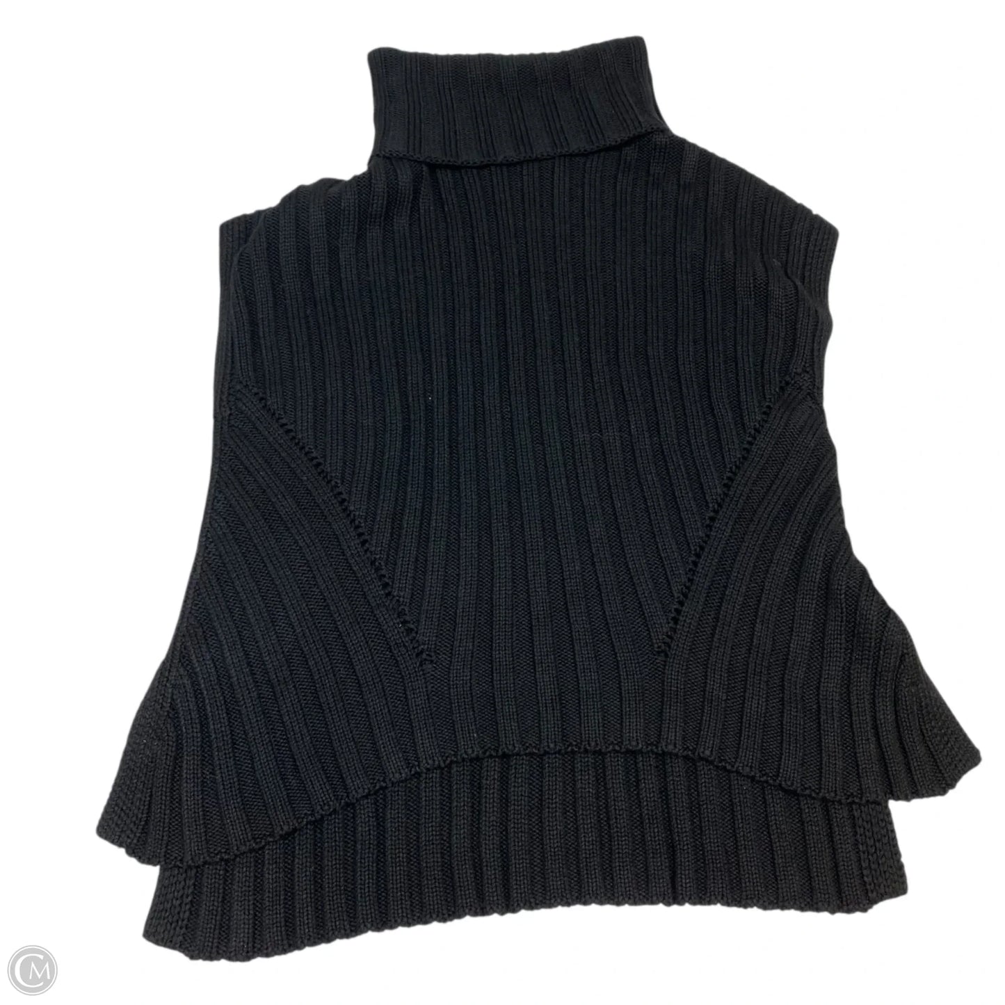 Top Sleeveless By Zara In Black, Size: M
