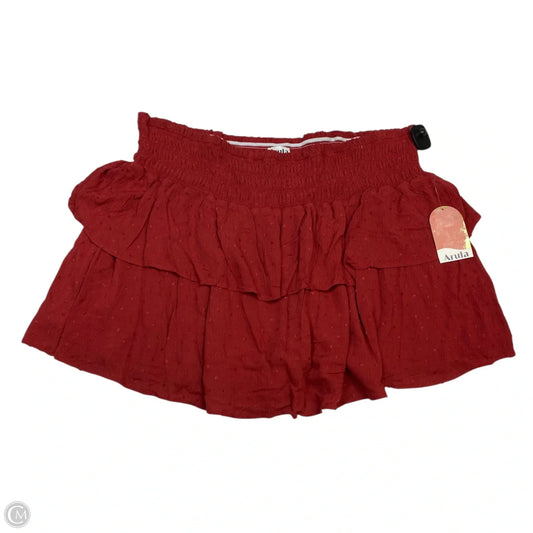 Skirt Mini & Short By Arula In Red, Size: 3x