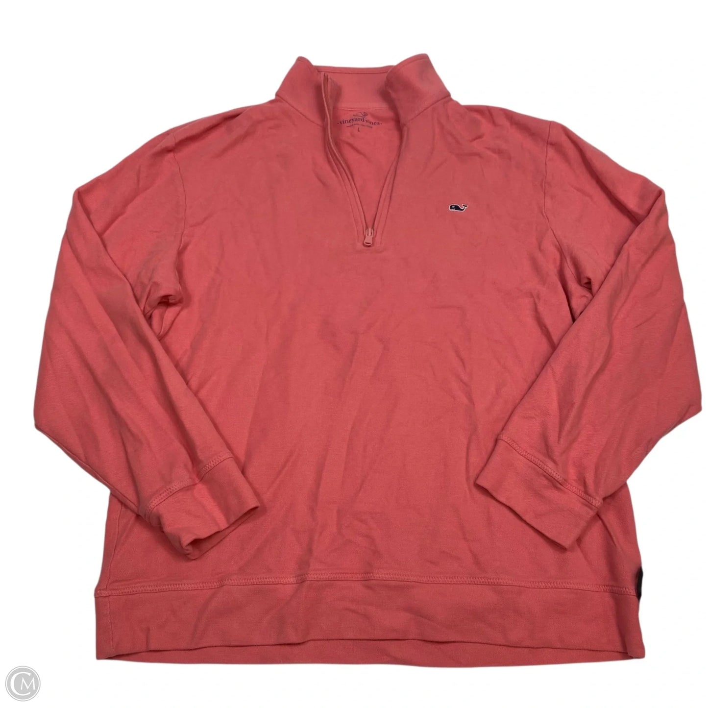 Top Long Sleeve Designer By Vineyard Vines In Pink, Size: L