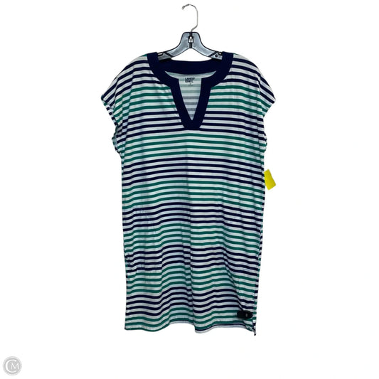 Dress Casual Short By Lands End In Blue & Green, Size: M